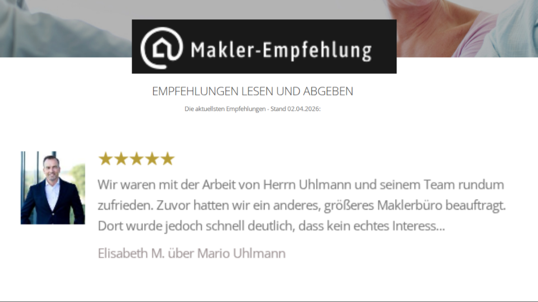Kundenstimme Rezension erfolgreich verkauft